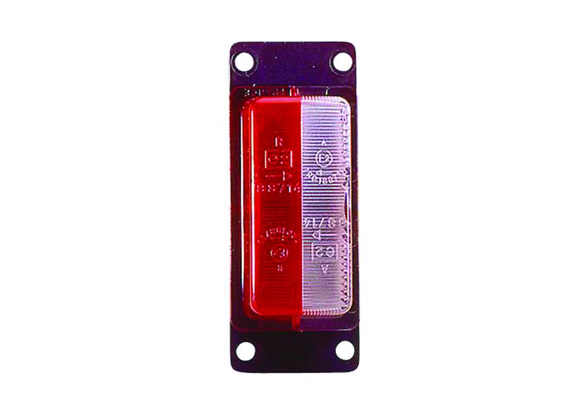 Feu de gabarit et d'encombrement Ampoules 12/24V cristal + rouge 
